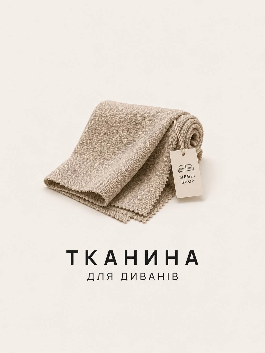 Бежеві зразки оббивної тканини MEBLI SHOP